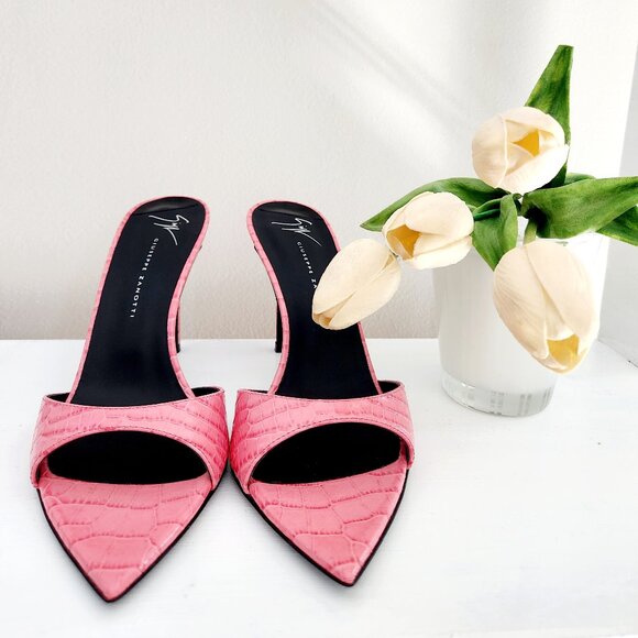 Giuseppe Zanotti Shoes - Giuseppe Zanotti Intriigo Leather Mules Heels